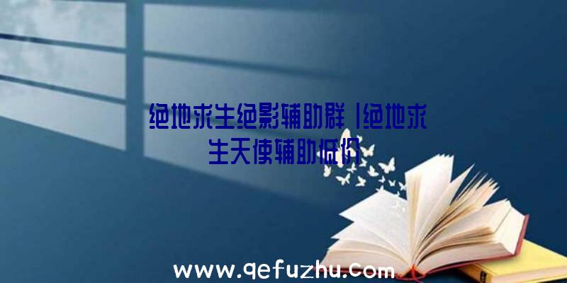 「绝地求生绝影辅助群」|绝地求生天使辅助低价